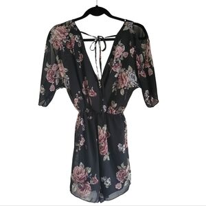 Romper with flowers